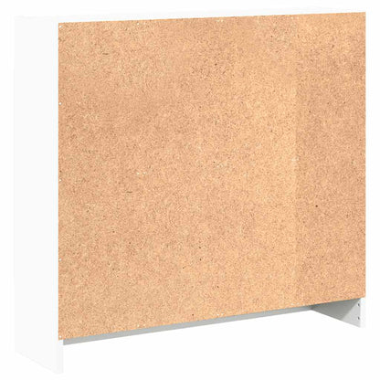 Bücherregal Weiß 80x24x75 cm Holzwerkstoff
