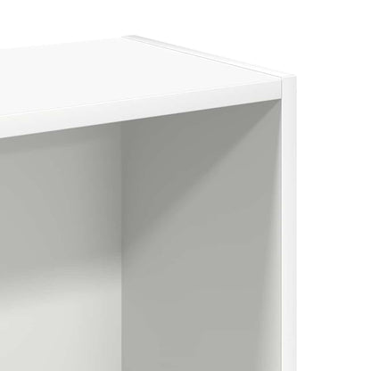 Bücherregal Weiß 80x24x75 cm Holzwerkstoff