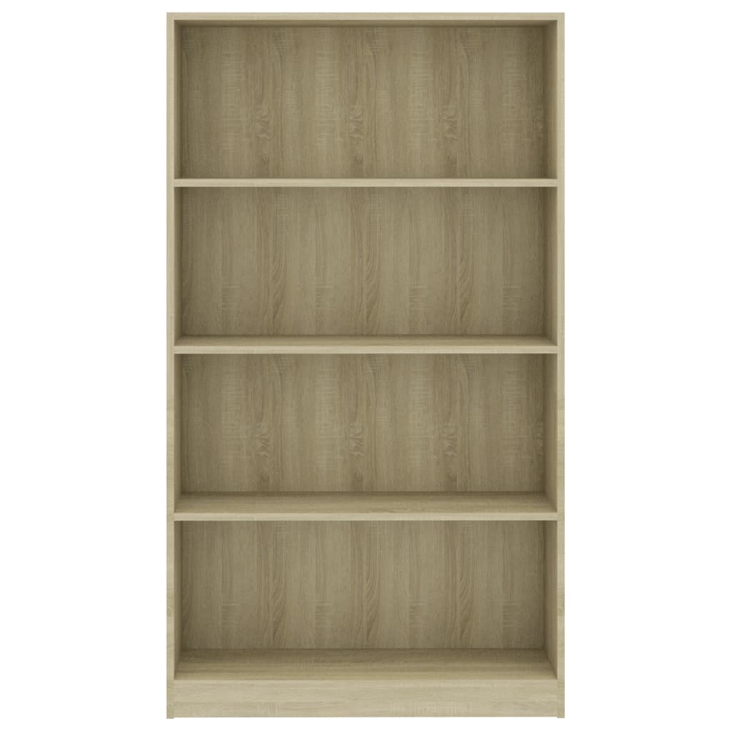 Bibliothèque 4 compartiments chêne Sonoma 80x24x142 cm matière bois