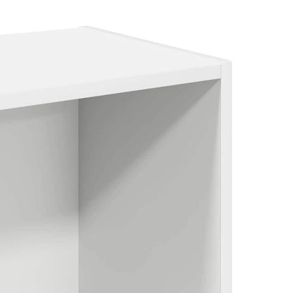 Bücherregal 2 Fächer Weiß 40x30x76,5 cm Holzwerkstoff
