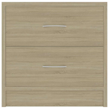 Nachttische 2 Stk. Sonoma-Eiche 40x30x40 cm Holzwerkstoff