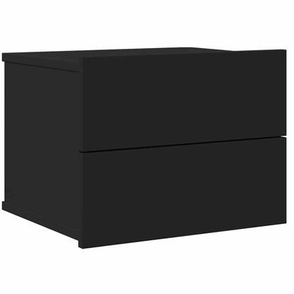 Nachttisch Schwarz 40x30x30 cm Holzwerkstoff
