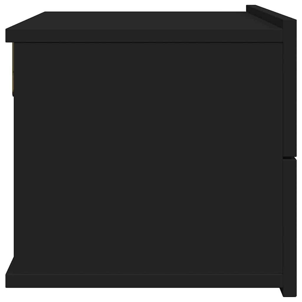 Nachttisch Schwarz 40x30x30 cm Holzwerkstoff