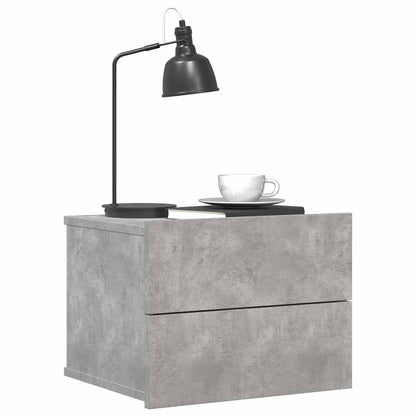 Nachttisch Betongrau 40x30x30 cm Holzwerkstoff