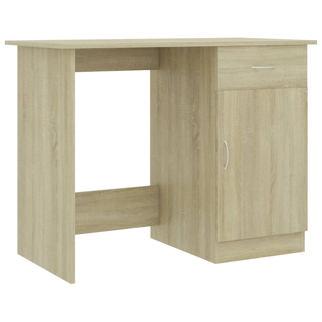 Bureau chêne Sonoma 100x50x76 cm matériau bois