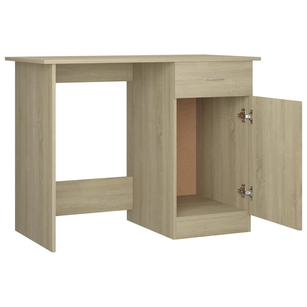 Bureau chêne Sonoma 100x50x76 cm matériau bois