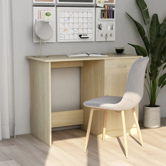 Bureau chêne Sonoma 100x50x76 cm matériau bois