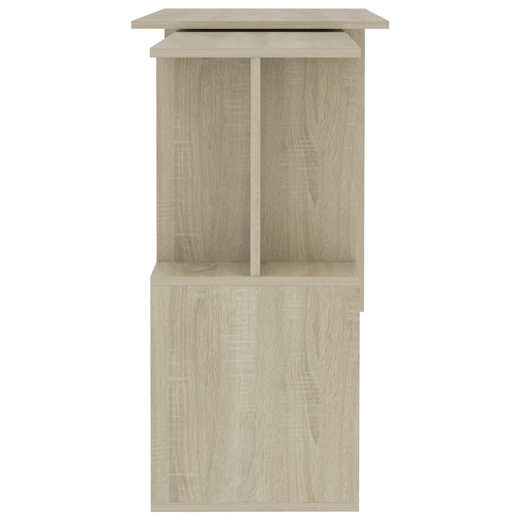 Bureau d'angle chêne Sonoma 200x50x76 cm matériau bois