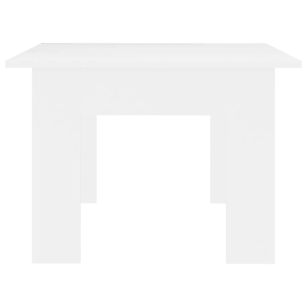 Table basse blanche 100x60x42 cm en bois