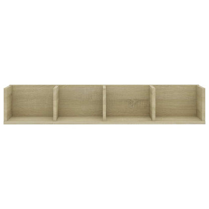 CD-Wandregal Sonoma-Eiche 100x18x18 cm Holzwerkstoff