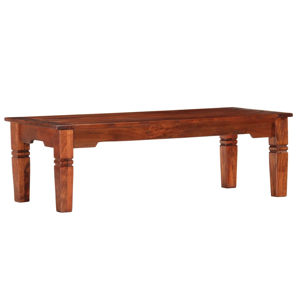 Couchtisch 110 x 50 x 35 cm Massivholz Akazie