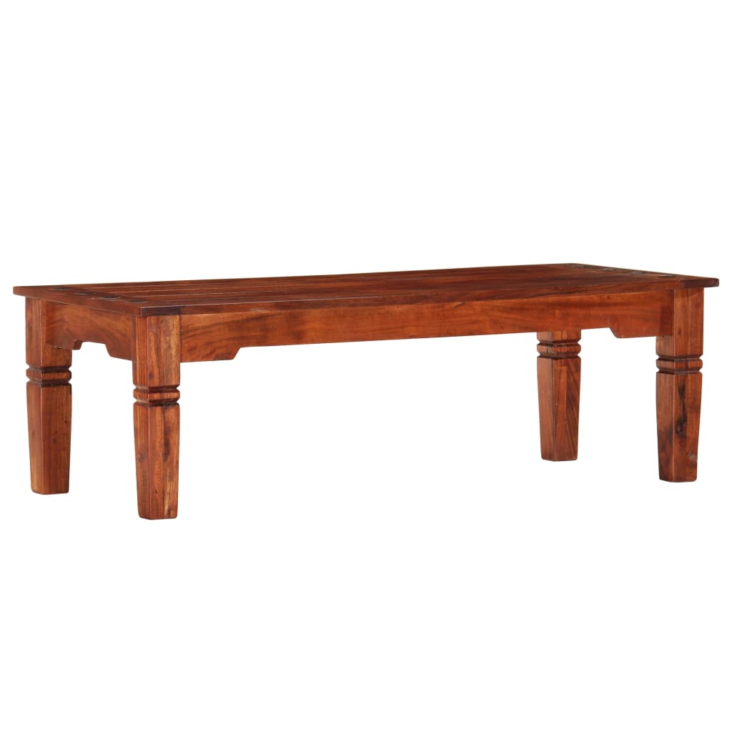 Couchtisch 110 x 50 x 35 cm Massivholz Akazie