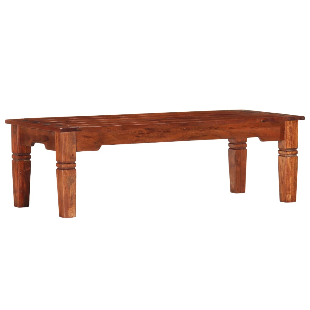 Couchtisch 110 x 50 x 35 cm Massivholz Akazie