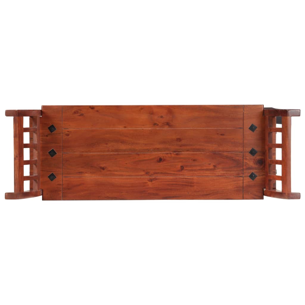 Sitzbank 111 cm Massivholz Akazie