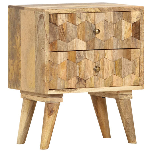 Nachttisch 40 x 30 x 50 cm Mango Massivholz