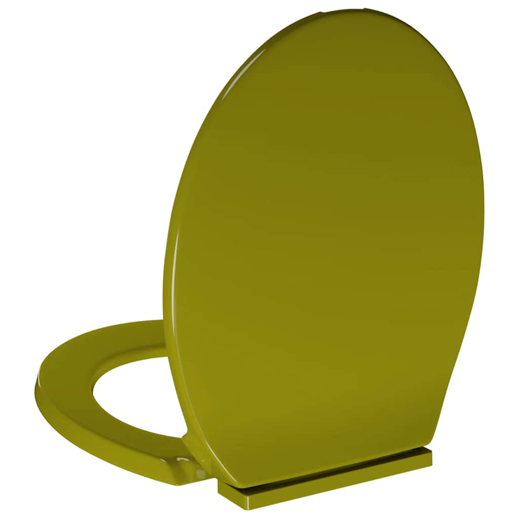 Toilettensitz mit Absenkautomatik Grün Oval