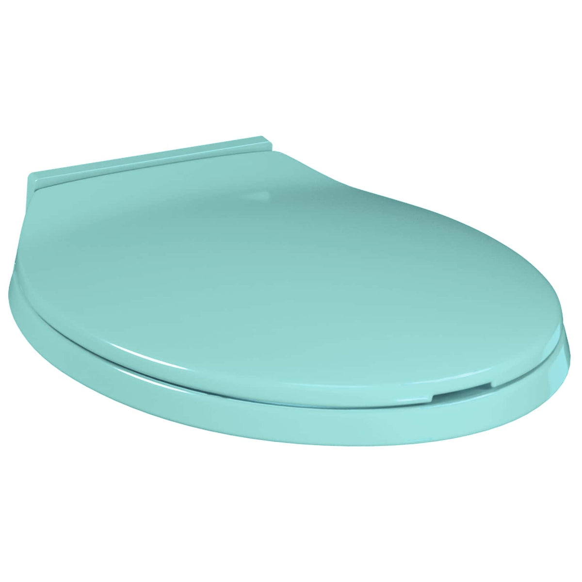 Toilettensitz mit Absenkautomatik Grün Oval