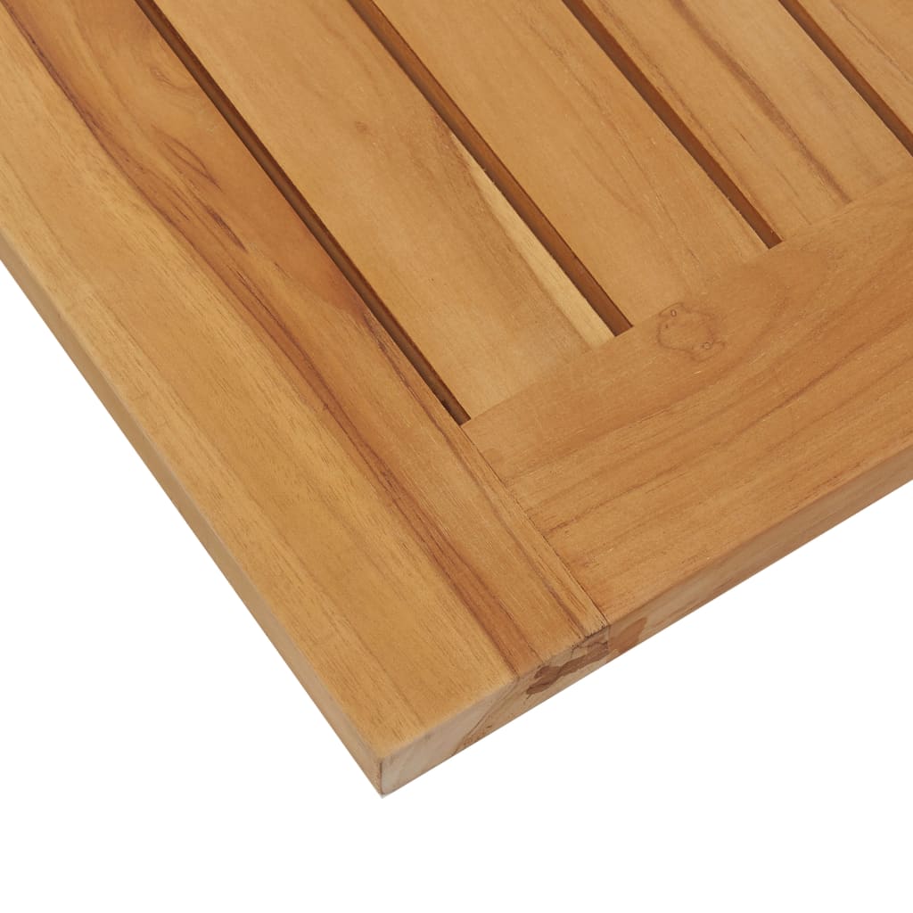 Sonnenliege Massivholz Teak und Edelstahl