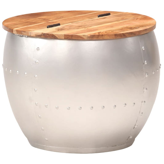 Couchtisch 53x43 cm Massivholz Akazie