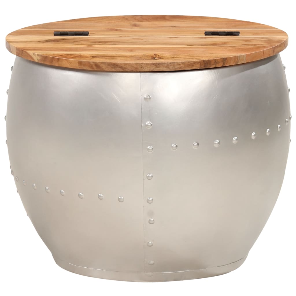 Couchtisch 53x43 cm Massivholz Akazie