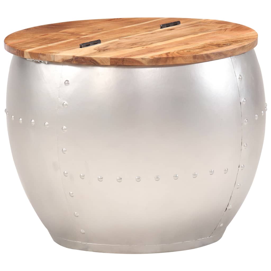 Couchtisch 53x43 cm Massivholz Akazie