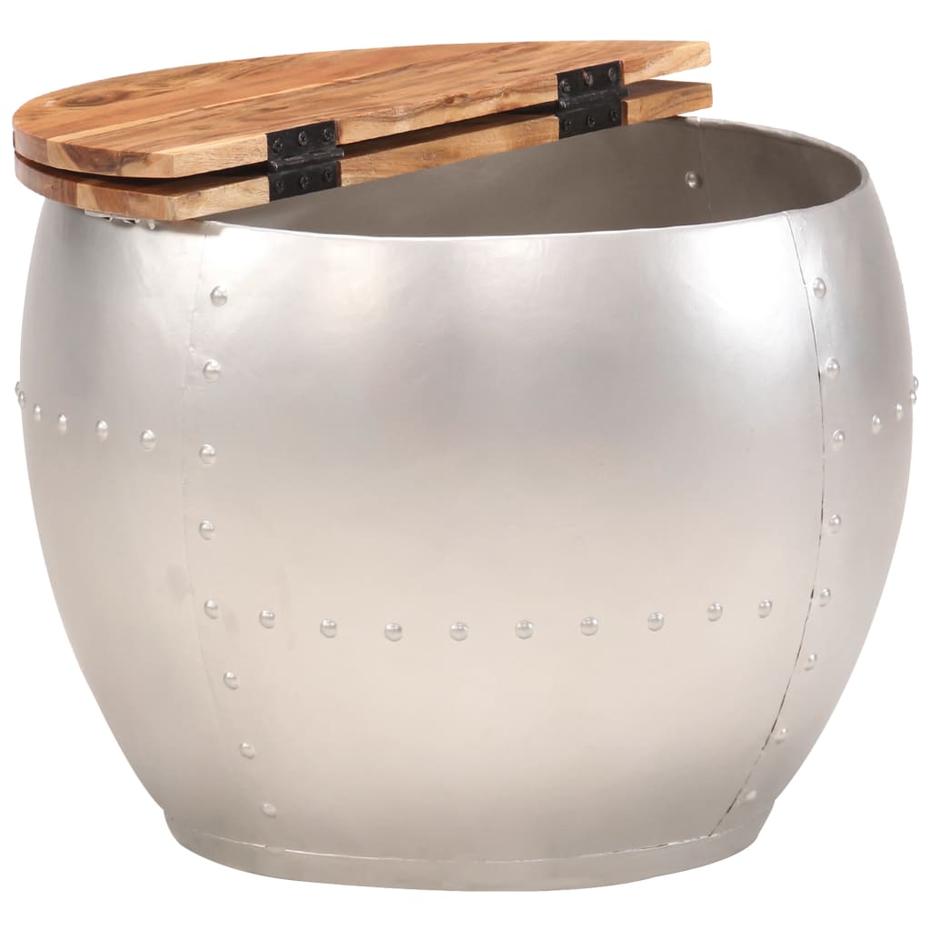 Couchtisch 53x43 cm Massivholz Akazie