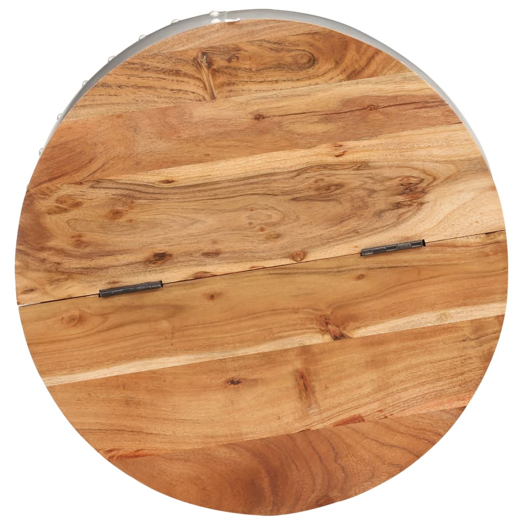 Couchtisch 53x43 cm Massivholz Akazie