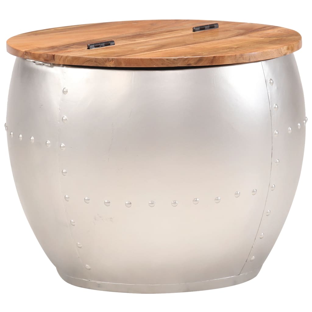 Couchtisch 53x43 cm Massivholz Akazie