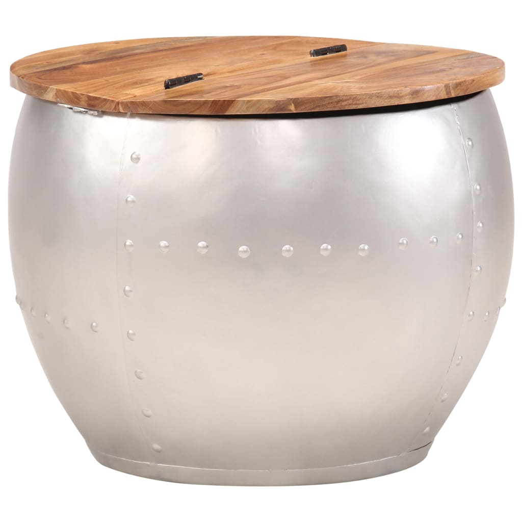 Couchtisch 53x43 cm Massivholz Akazie
