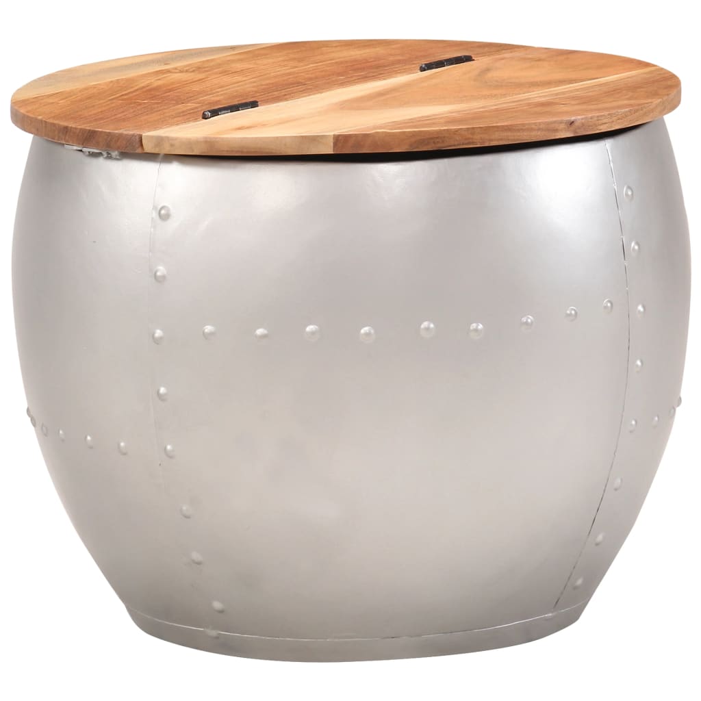 Couchtisch 53x43 cm Massivholz Akazie