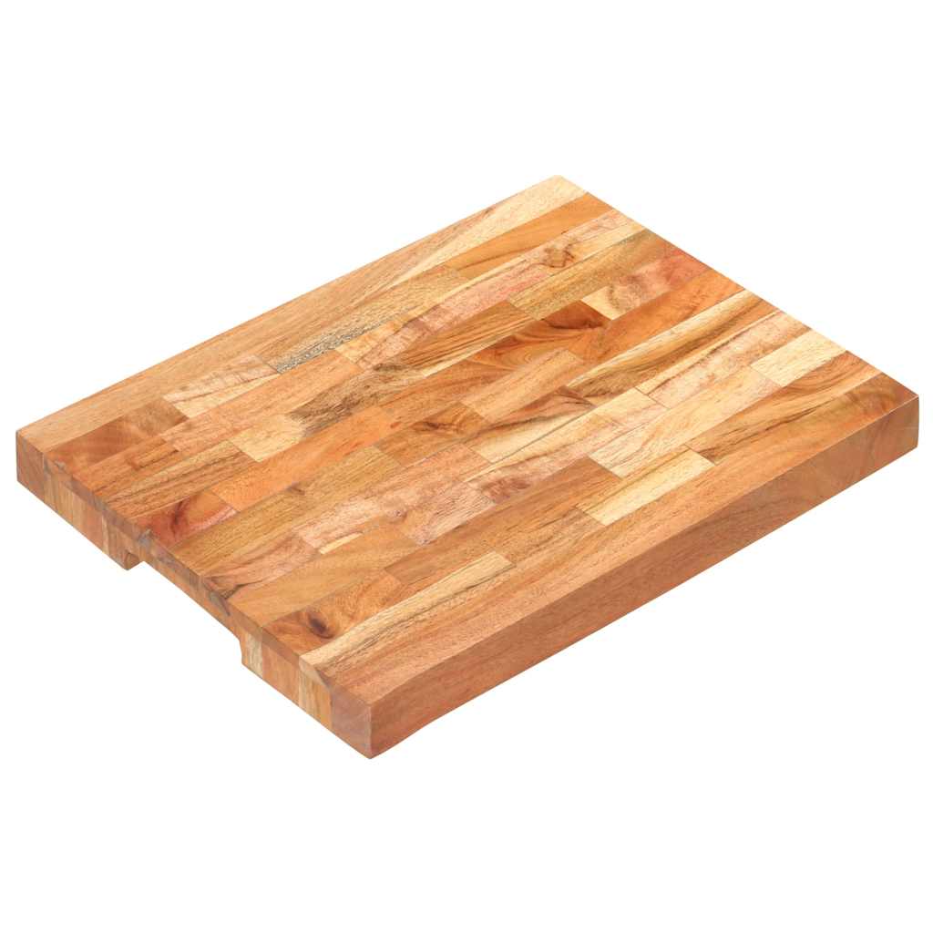 Hackblock 40×30×4 cm Akazie Massivholz