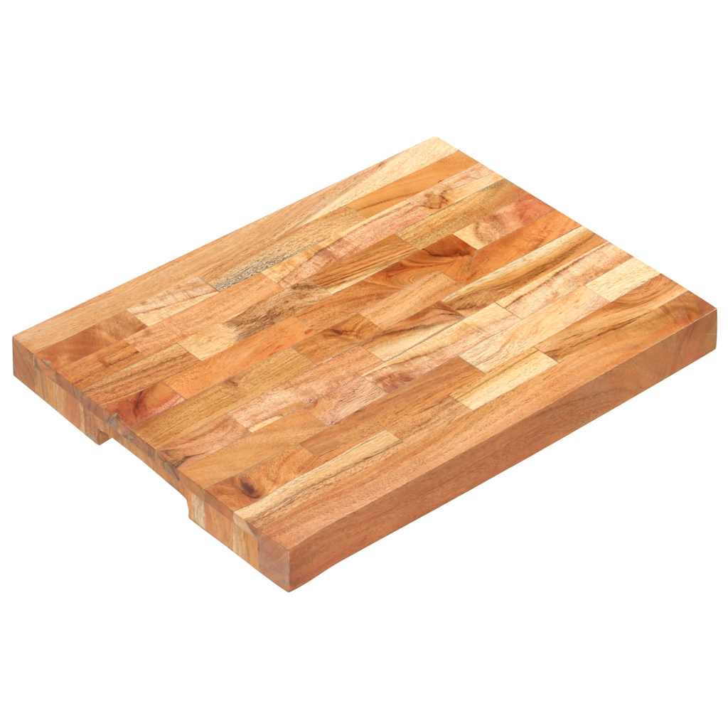 Hackblock 40×30×4 cm Akazie Massivholz
