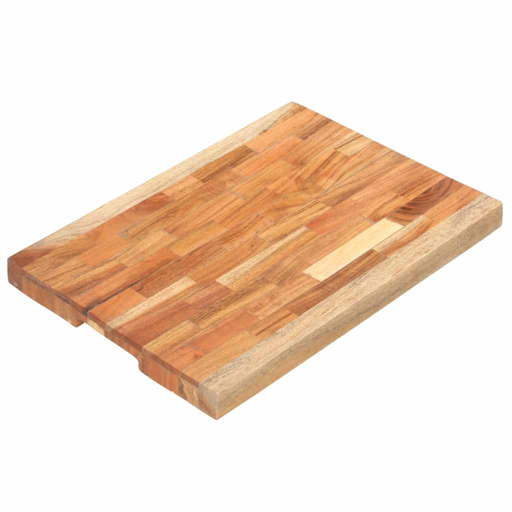 Hackblock 50x35x4 cm Akazie Massivholz