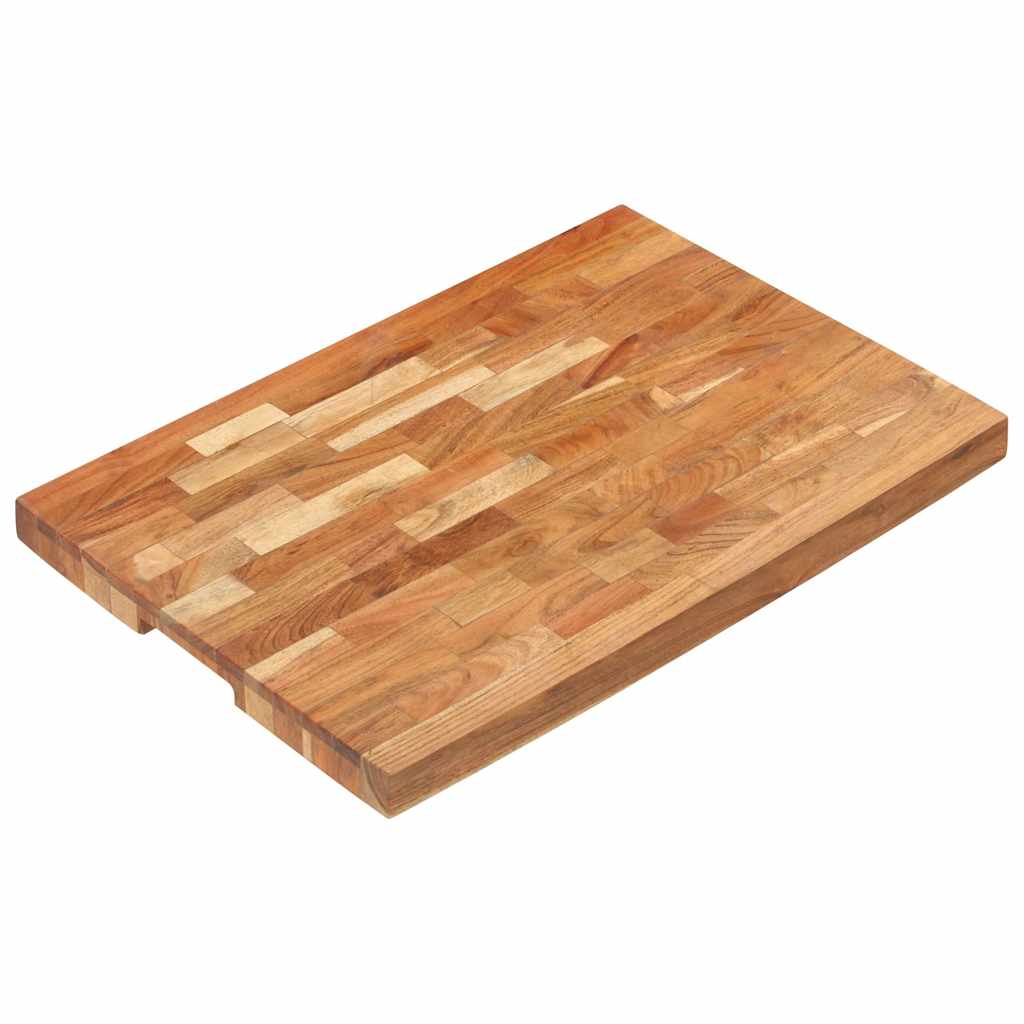 Hackblock 60x40x4 cm Akazie Massivholz