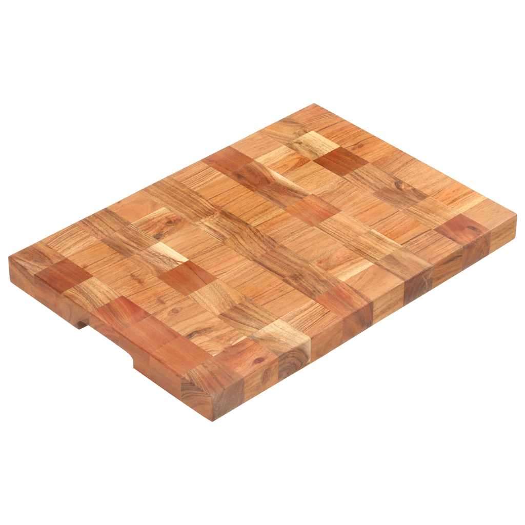 Hackblock 50×30×3,8 cm Akazie Massivholz