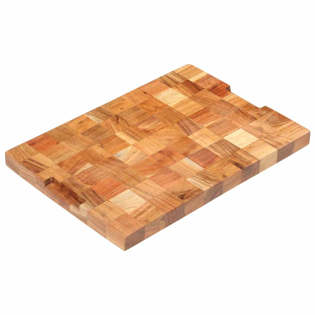 Hackblock 50×30×3,8 cm Akazie Massivholz