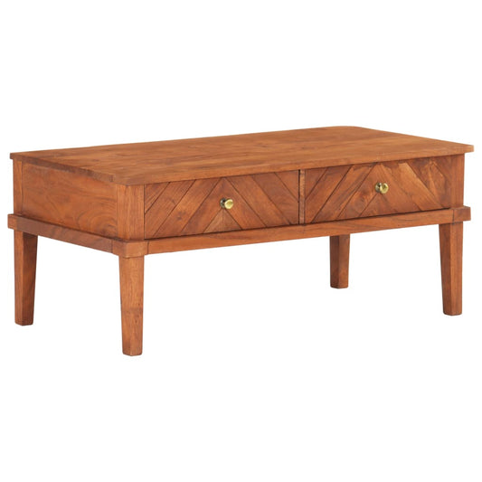 Couchtisch 100 x 50 x 41 cm Massivholz Akazie