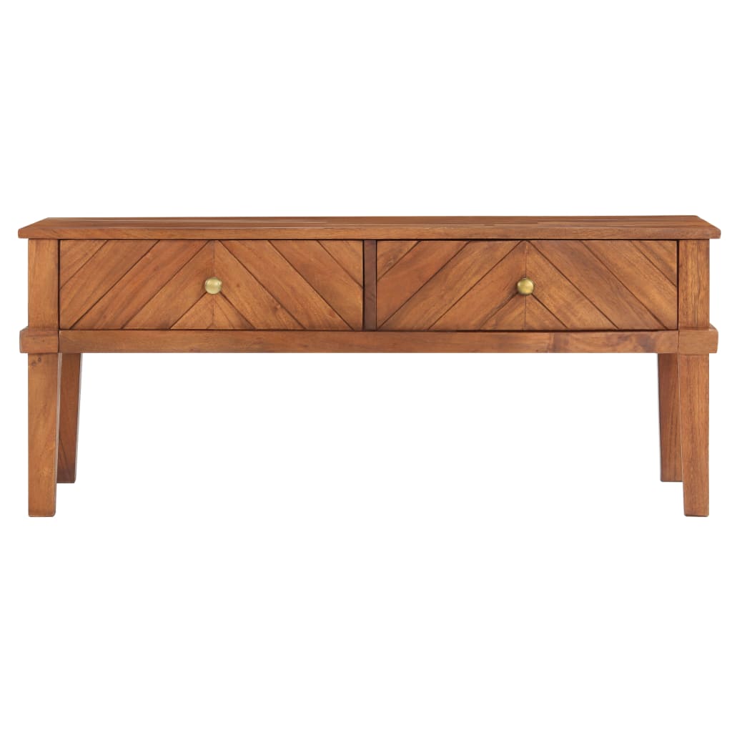 Couchtisch 100 x 50 x 41 cm Massivholz Akazie
