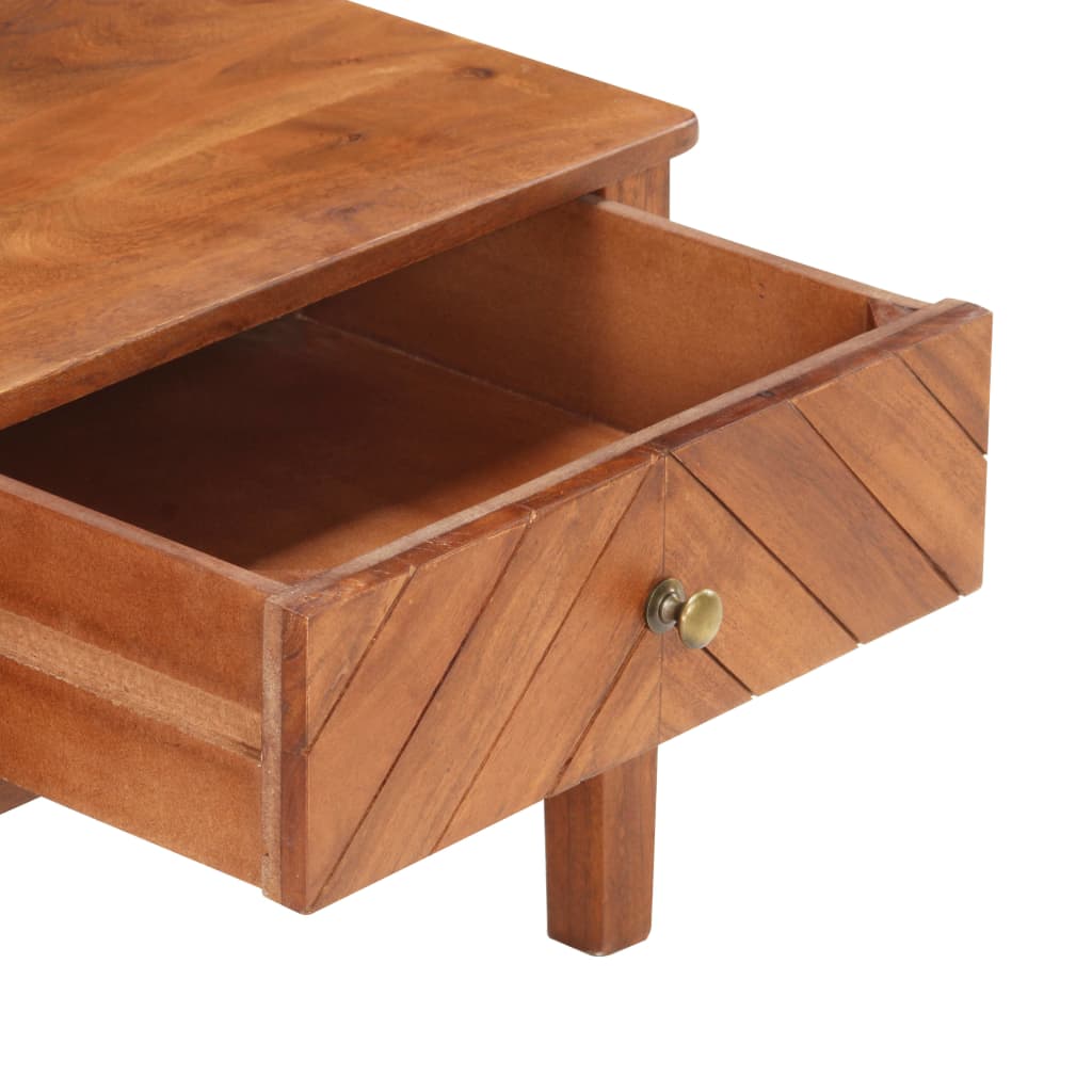 Couchtisch 100 x 50 x 41 cm Massivholz Akazie