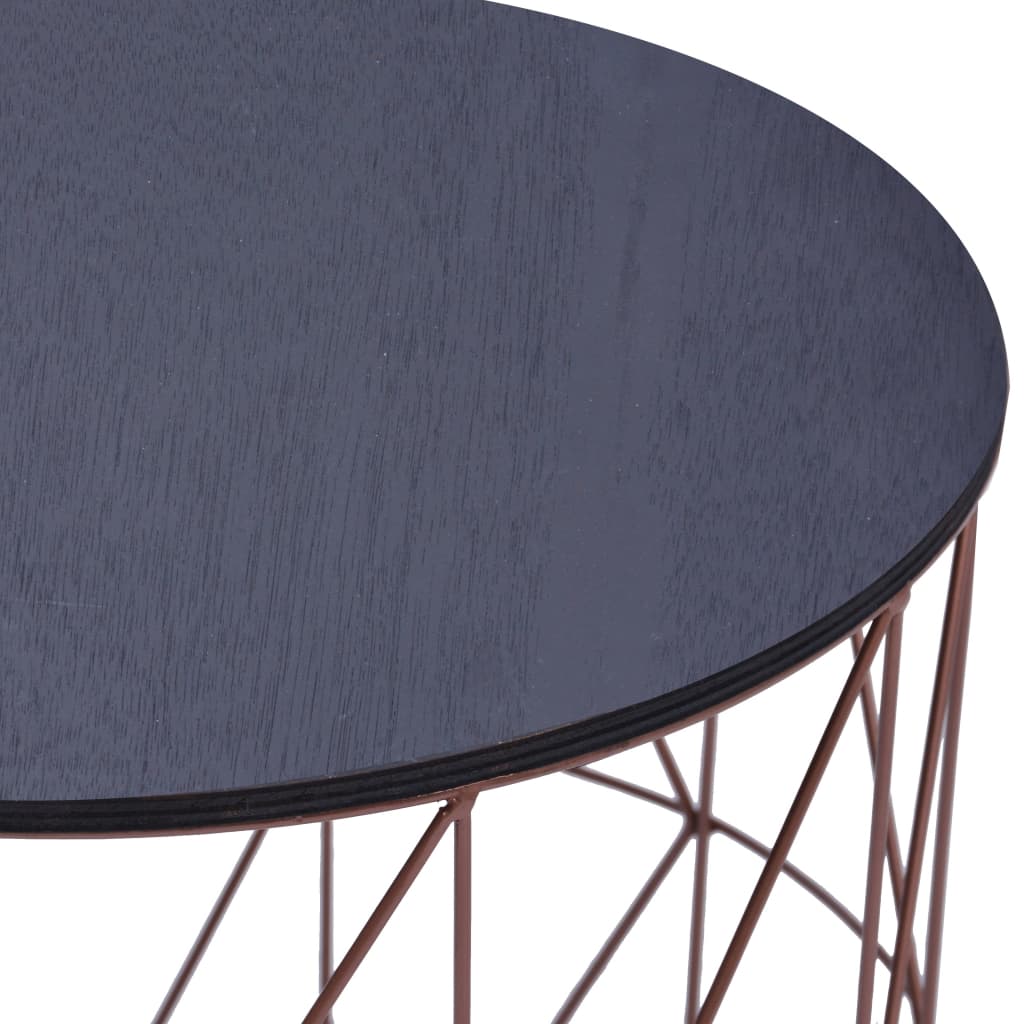 Tables basses 3 pièces, couleur cuivre