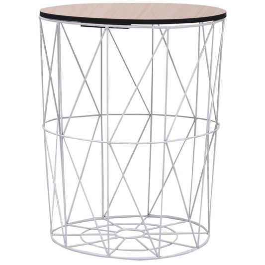 Table basse blanche Ø 47 cm