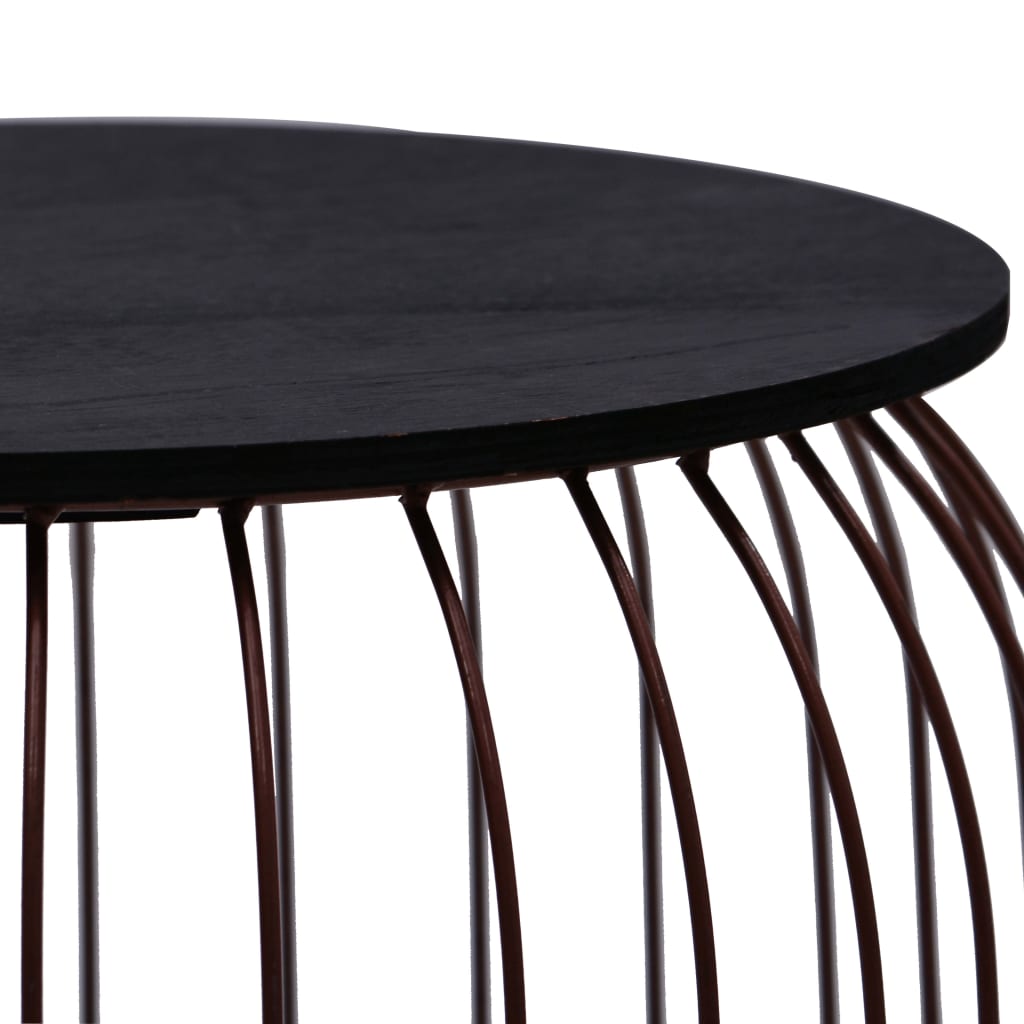 Tables basses 3 pièces, couleur cuivre