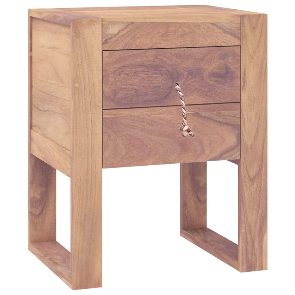 Nachttisch 40 x 30 x 50 cm Teak Massivholz