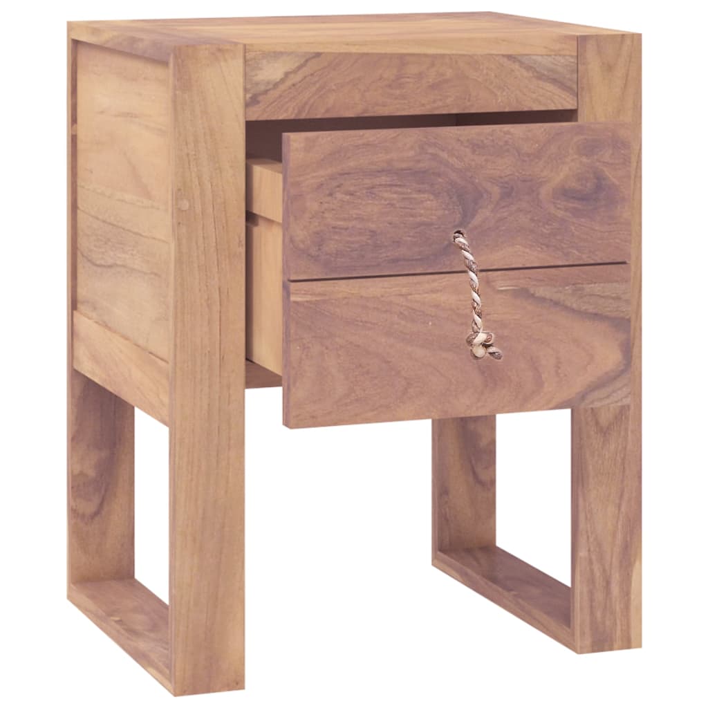 Nachttisch 40 x 30 x 50 cm Teak Massivholz