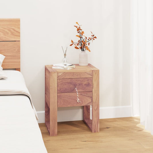 Nachttisch 40 x 30 x 50 cm Teak Massivholz