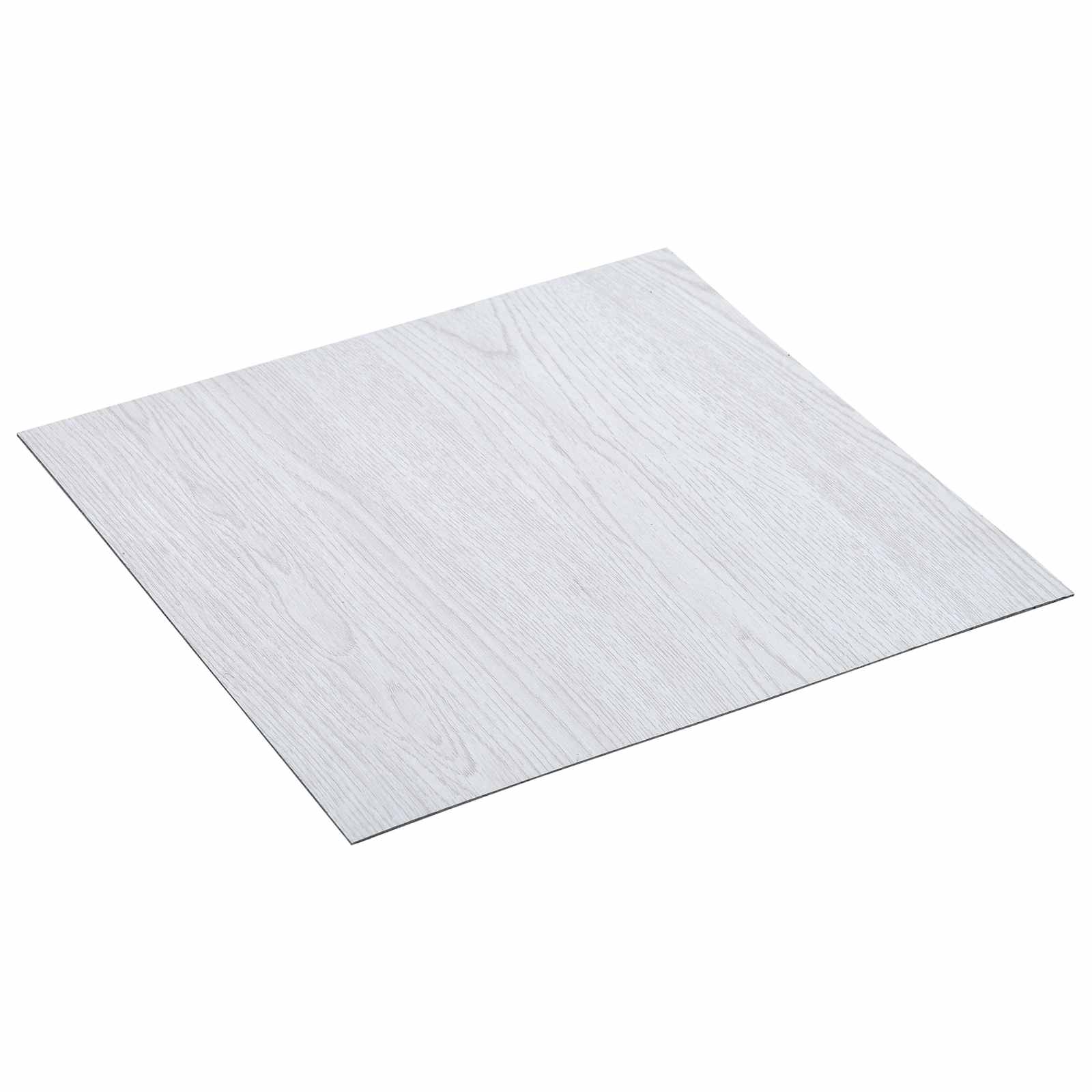 Bodenplanken Weißes Holz 5,11 m² 55 Stk. PVC