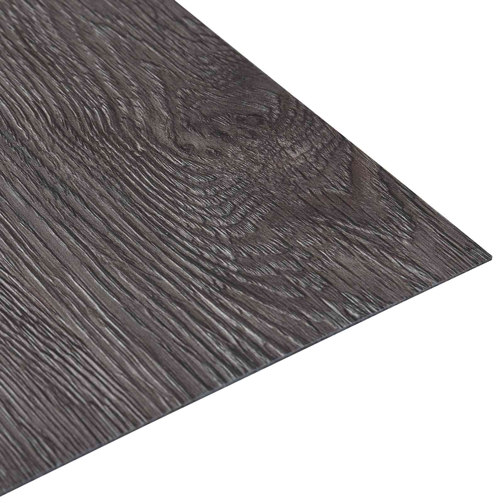 Bodenplanken Schwarz und Grau 5,11 m² 55 Stk. PVC