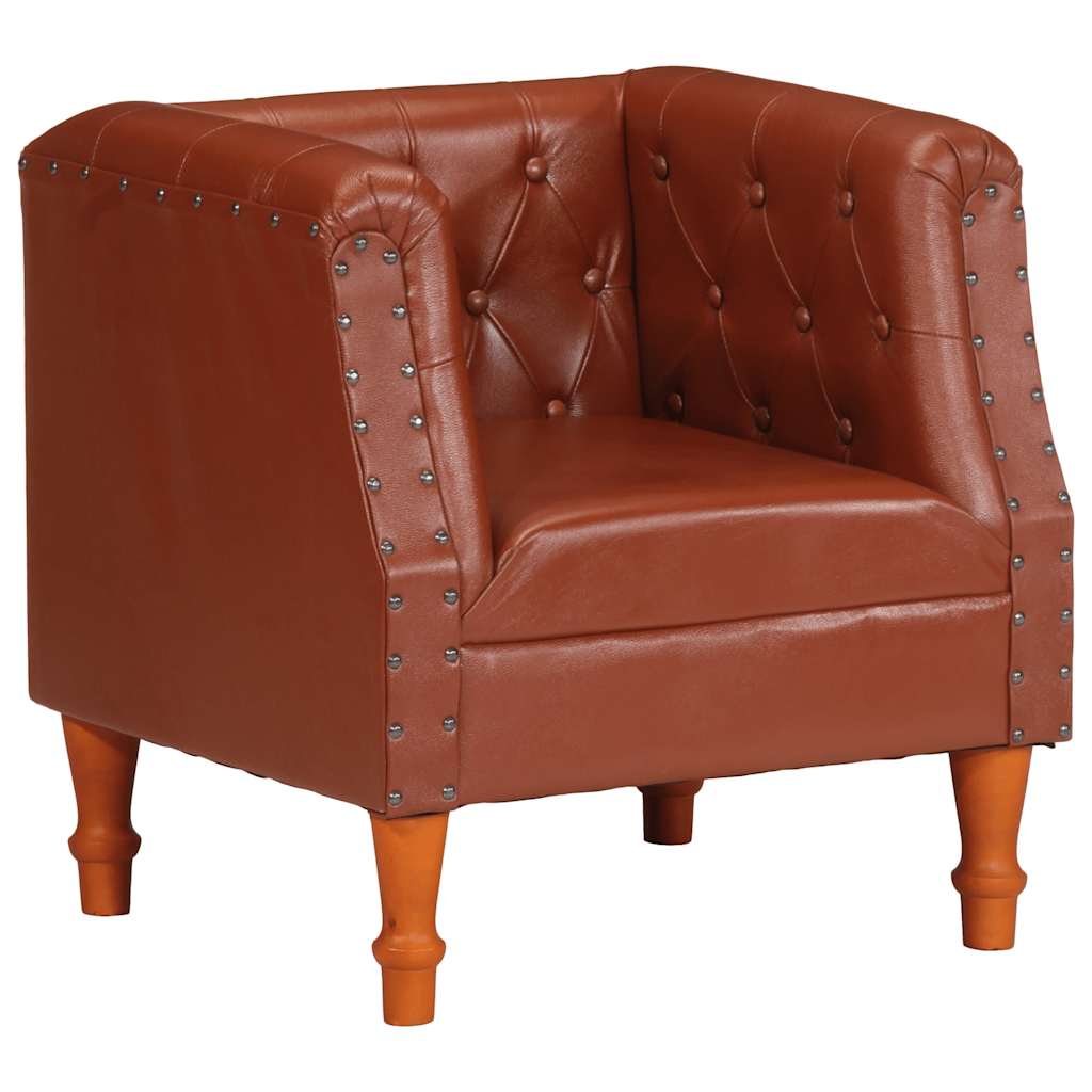 Sessel Braun Echtleder