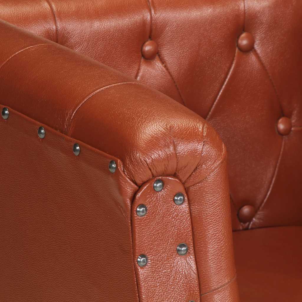 Sessel Braun Echtleder