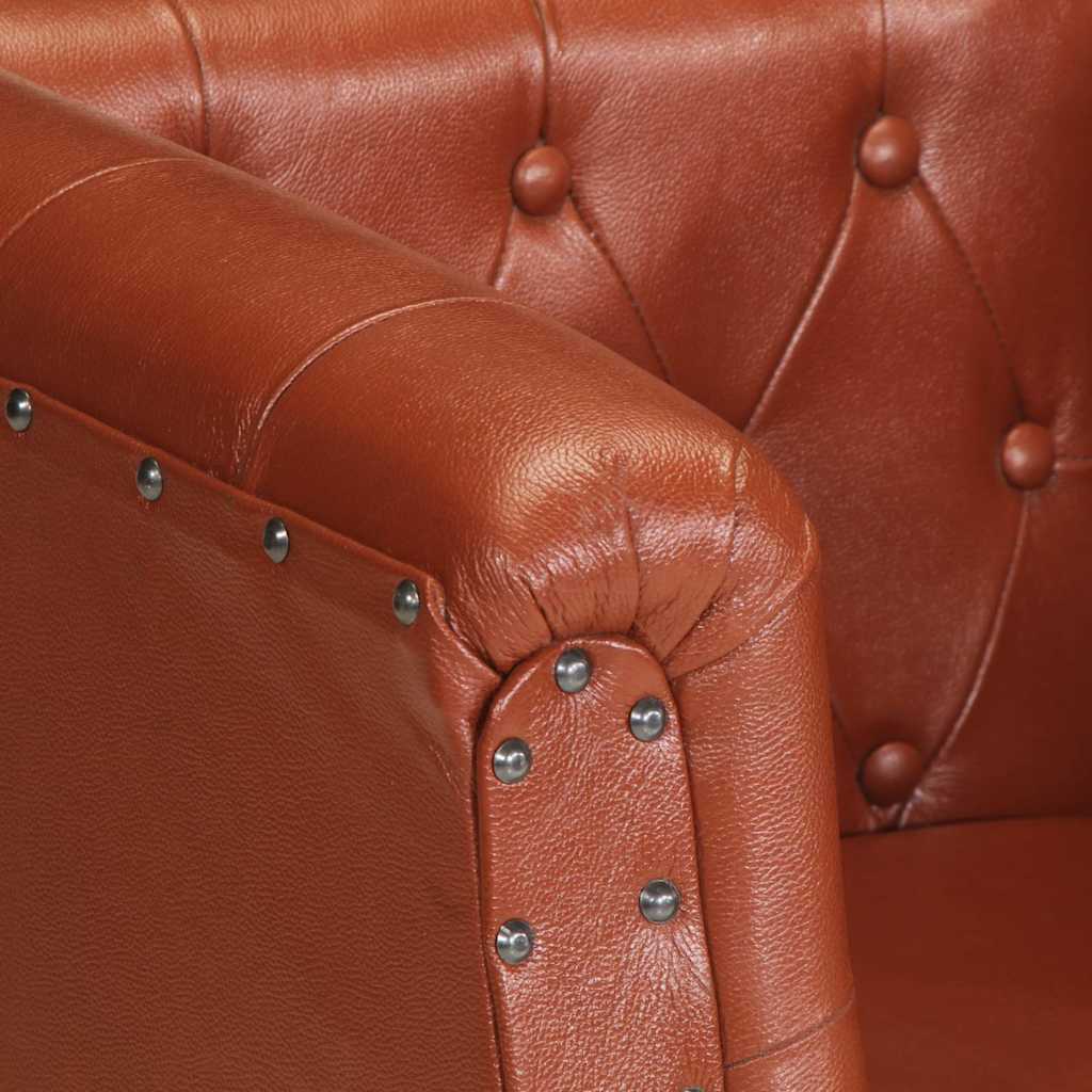 Sessel Braun Echtleder